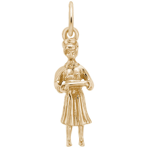 Nurse Charm in Yellow Gold Plated