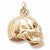 Skull charm in Yellow Gold Plated hide-image