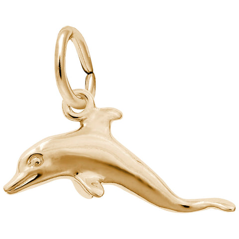 Dolphin Charm in Yellow Gold Plated