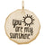 You Are My Sunshine Tag Charm In Gold Plated