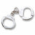 Handcuffs charm in 14K White Gold hide-image