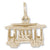8256-Cable Car charm in Yellow Gold Plated hide-image