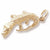 Alligator Charm in 10k Yellow Gold hide-image