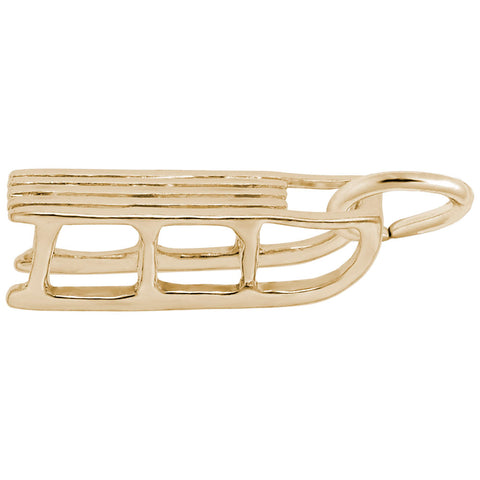 Sled Charm in Yellow Gold Plated