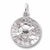 Roulette Wheel charm in Sterling Silver hide-image