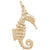Seahorse Charm in Yellow Gold Plated