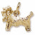 Yorkshire Dog charm in Yellow Gold Plated hide-image