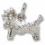 Yorkshire Dog charm in 14K White Gold hide-image