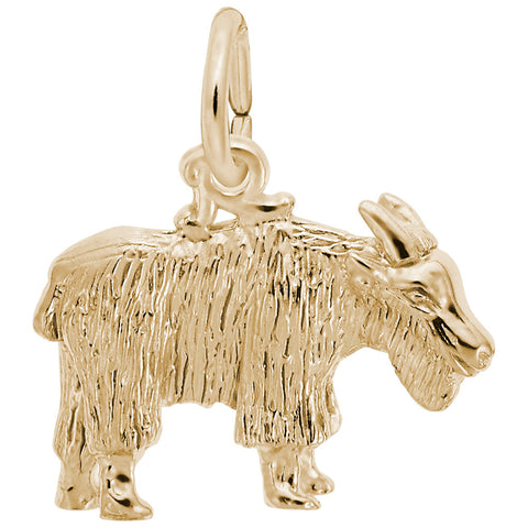 Goat Charm in Yellow Gold Plated
