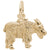 Goat Charm in Yellow Gold Plated