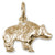 Grizzly Bear Charm in 10k Yellow Gold hide-image