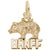 Banff W/Bear Charm in Yellow Gold Plated