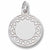 Disc charm in 14K White Gold hide-image