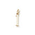Number 1 charm in Yellow Gold