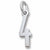 Number 4 charm in 14K White Gold hide-image