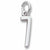 Number 7 charm in 14K White Gold hide-image