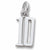 Number 10 charm in 14K White Gold hide-image