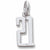 Number 21 charm in 14K White Gold hide-image