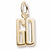 Number 60 charm in Yellow Gold Plated hide-image
