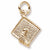 Graduation Hat Charm in 10k Yellow Gold hide-image