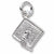 Graduation Hat charm in Sterling Silver hide-image