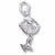Iceskater charm in Sterling Silver hide-image