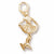 Iceskater charm in Yellow Gold Plated hide-image