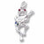 Frog charm in Sterling Silver hide-image