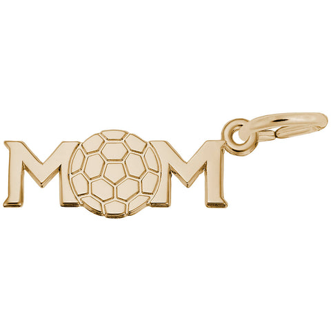 Soccer Mom Charm in Yellow Gold Plated