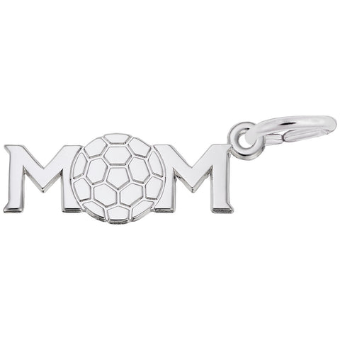 Soccer Mom Charm In Sterling Silver