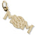Soccer Mom charm in Yellow Gold Plated hide-image