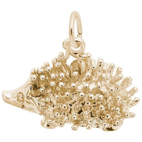 Porcupine Charm in Yellow Gold Plated