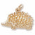 Porcupine charm in Yellow Gold Plated hide-image