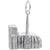 Notre Dame Cathedral 3D Charm In Sterling Silver