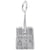 Notre Dame Cathedral 3D Charm In 14K White Gold