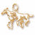 Horseandcolt charm in Yellow Gold Plated hide-image