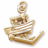 Noahs Ark charm in Yellow Gold Plated hide-image