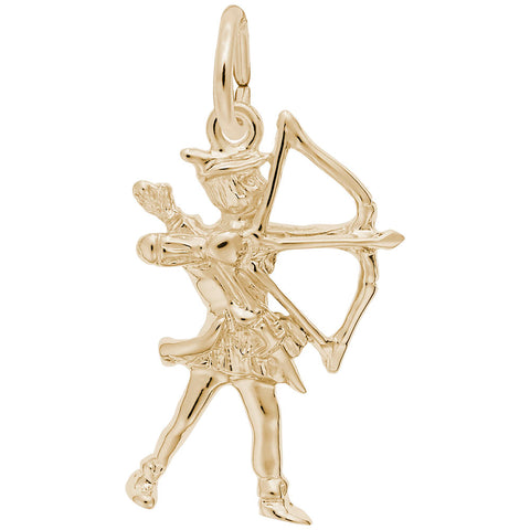 Archer Charm In Yellow Gold