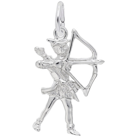 Archer Charm In Sterling Silver