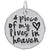 Piece of My Heart Charm In Sterling Silver