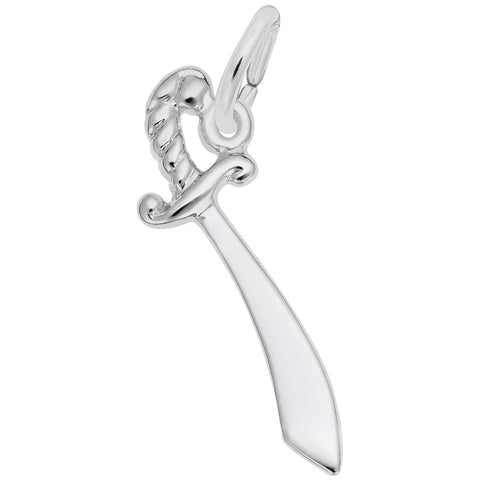 Sword Charm In Sterling Silver