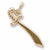 Sword charm in Yellow Gold Plated hide-image