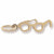 Glasses Charm in 10k Yellow Gold hide-image