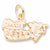 Canada Map Charm in 10k Yellow Gold hide-image