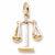 Scales Of Justice charm in Yellow Gold Plated hide-image