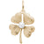 4 Leaf Clover Charm Pendant Necklace In Gold Plated