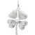 4 Leaf Clover Charm Pendant Necklace In Sterling Silver