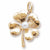 4 Leaf Clover Charm in 10k Yellow Gold hide-image