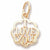 I Love You charm in Yellow Gold Plated hide-image