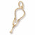 Stethoscope charm in Yellow Gold Plated hide-image